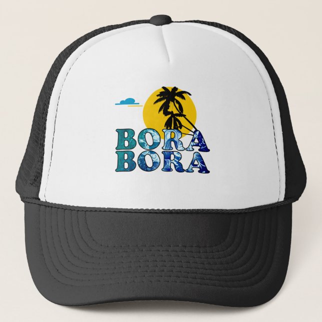 Bora Bora Noon.png Truckerkeps (Framsida)