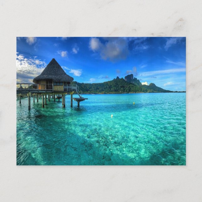 Bora Bora Paradise, Overwater Bungalow Dreams Vykort (Framsida)