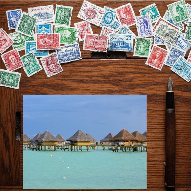 Bora Bora Paradise, Overwater Bungalow Dreams Vykort (Skapare uppladdad)