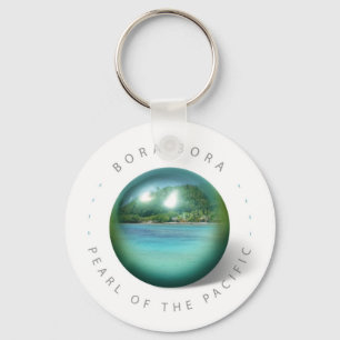Bora Bora pärlemorfärg Keychain Nyckelring