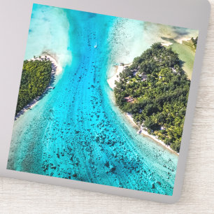 Bora Bora - Pathway till havet Klistermärken