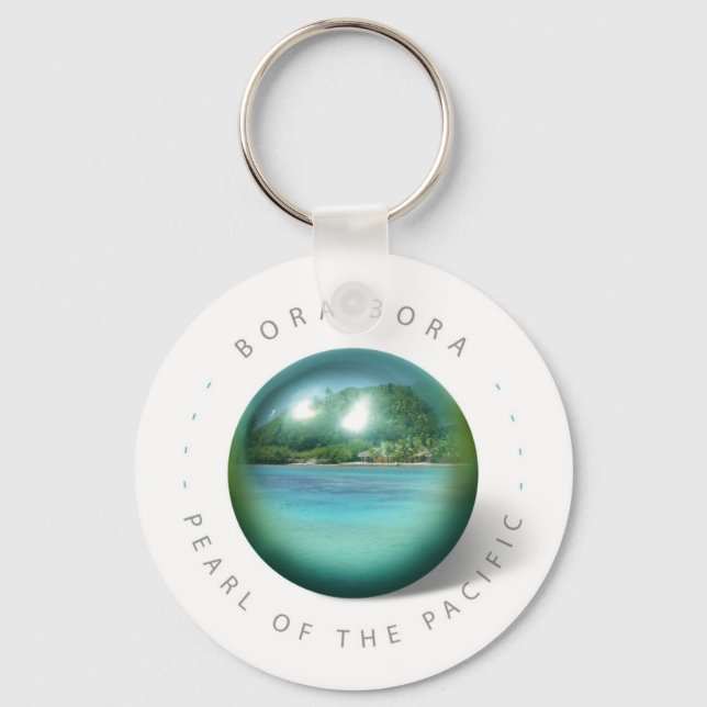 Bora Bora Pearl Keychain Nyckelring (Framsida)