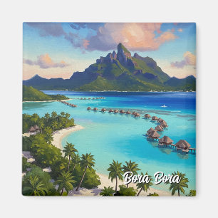 Bora Bora Resor Magnet