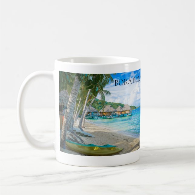 Bora Bora Strandbungalows Ocean Kaffemugg (Vänster)