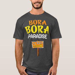 Bora bora-stranden älskare-paradis t shirt