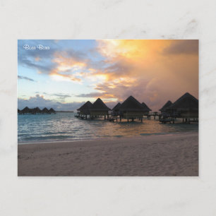 Bora Bora sunrise Vykort