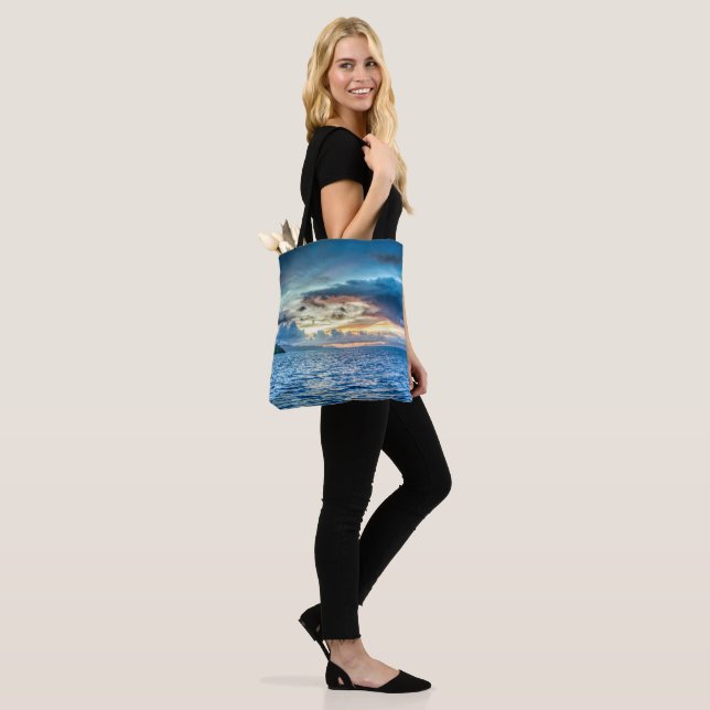 Bora Bora Sunset Tygkasse (På modell)