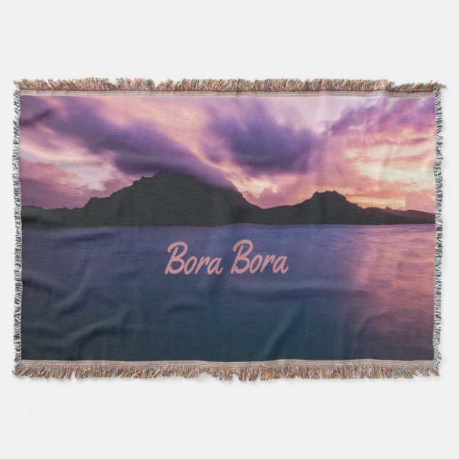 Bora Bora Suset Island Beach Filt (Framsidan)