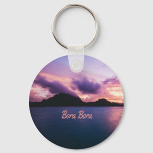 Bora Bora Suset Island Beach Nyckelring