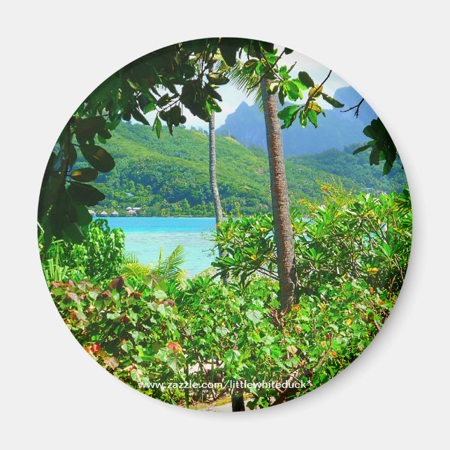 Bora Bora, Tahiti - Fridge Magnet (Framsidan)
