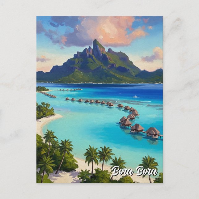 Bora Bora Travel Vykort (Framsida)
