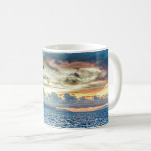 Bora Bora - vacker solnedgång Kaffemugg