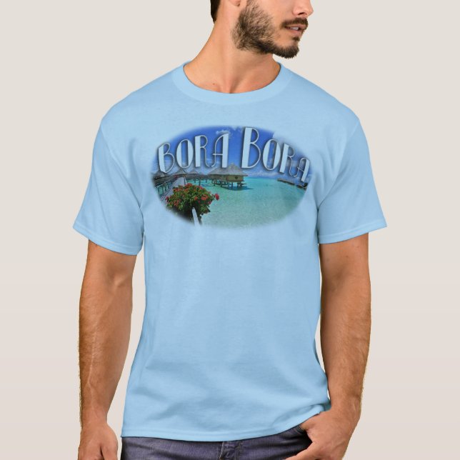 BORA BORA VID EXOTISKA ÖSKJORTOR FÖR EKLEKTIX T-SHIRT (Framsida)