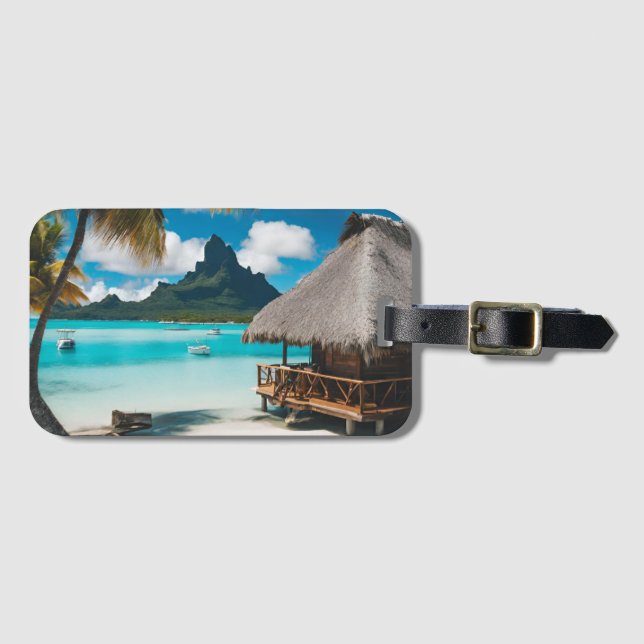 Bora Bora vykort (2) Bagagebricka (Framsida horisontal)