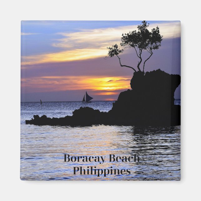 Boracay Beach, Filippinerna Magnet (Framsidan)