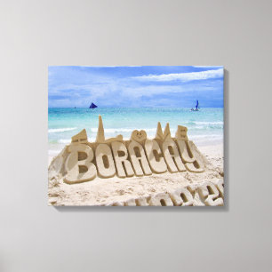 Boracay, Filippinerna, Beach & Sea View Canvastryck