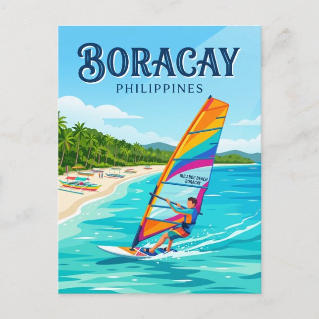 Boracay Filippinerna Vykort (Framsida)