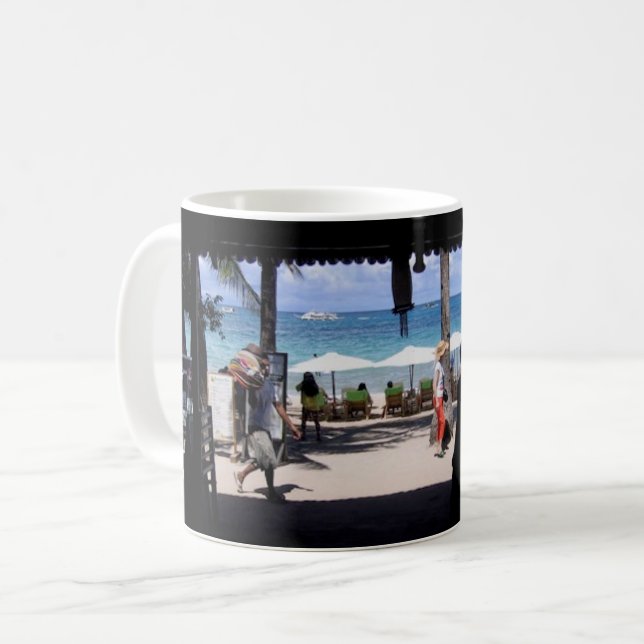 Boracay Filippinernas syn på Beach to Sea Kaffemugg (Framsida vänster)