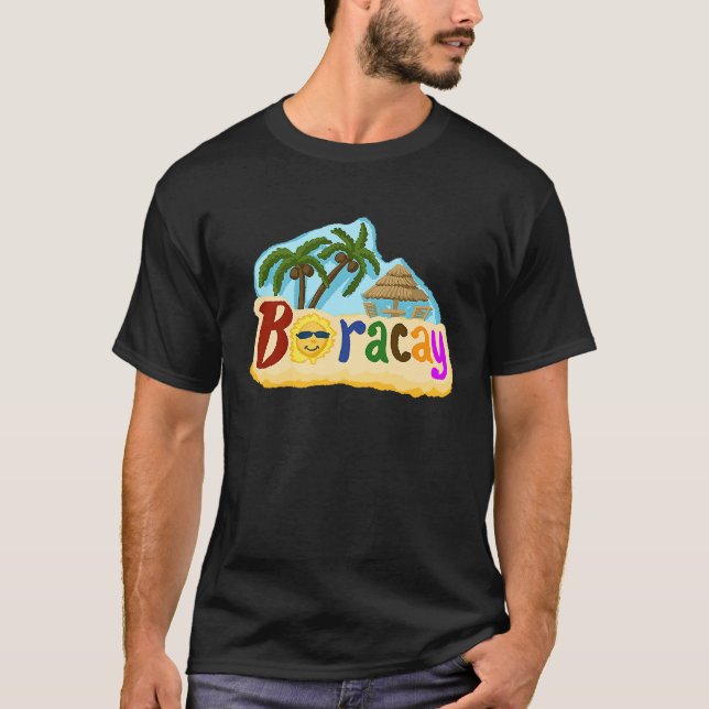 Boracay Island Filippinerna T Shirt (Framsida)