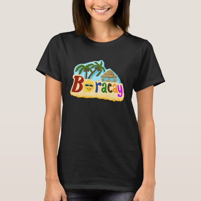 Boracay Island Filippinerna T Shirt (Framsida)