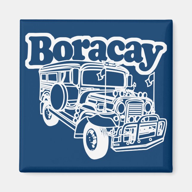 Boracay Jeepney Magnet (Framsidan)
