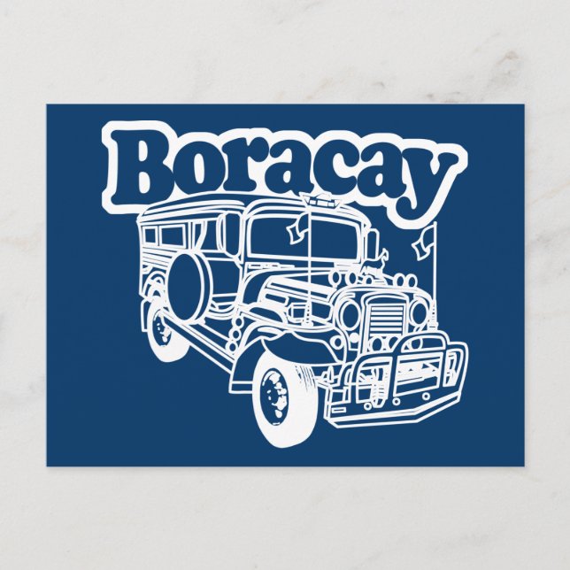 Boracay Jeepney Vykort (Framsida)