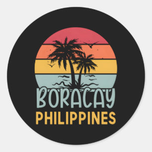 Boracay Philipes Runt Klistermärke