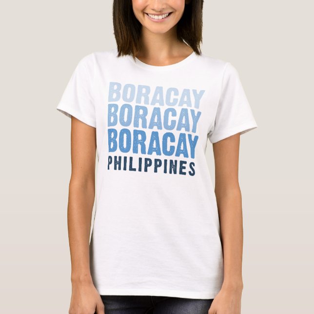 Boracay - Philippines Tee Shirt (Framsida)
