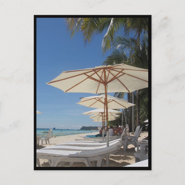 Boracay solparasoller vykort (Framsida)