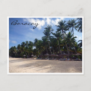 Boracay-stranden handflatan vykort
