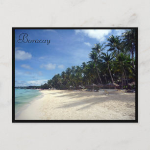 Boracay-stranden handflatan vykort