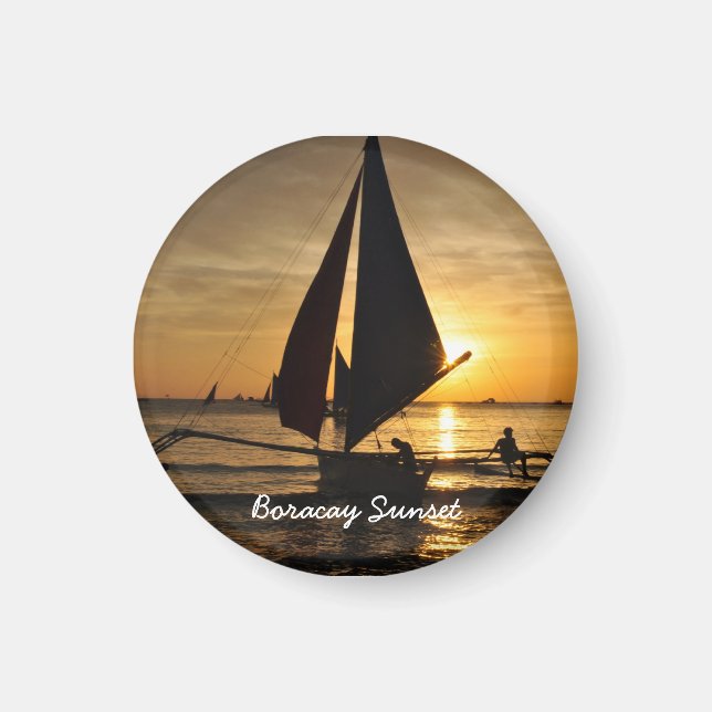 Boracay Sunset Magnet (Framsidan)