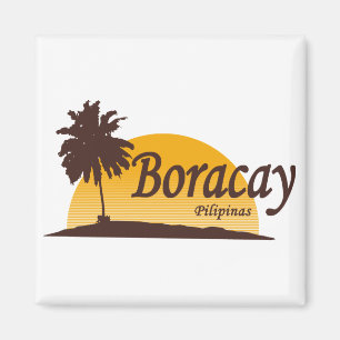 Boracay vit magnet