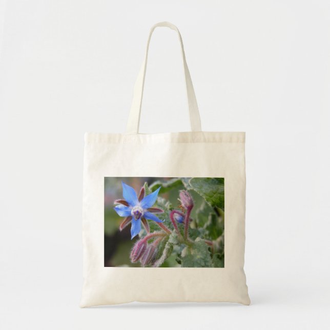 Borage Star Flower Tygkasse (Framsidan)