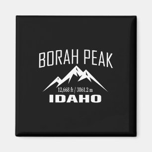 Borah Peak Idaho Klättring Summit Club Utomhusäven Magnet