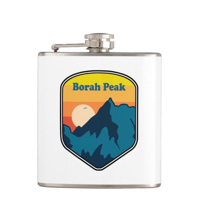 Borah Peak Idaho Soluppgång Fickplunta (Framsidan)