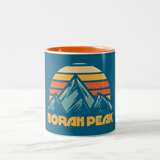 Borah Peak Retro Turkos Två-Tonad Mugg (Center)