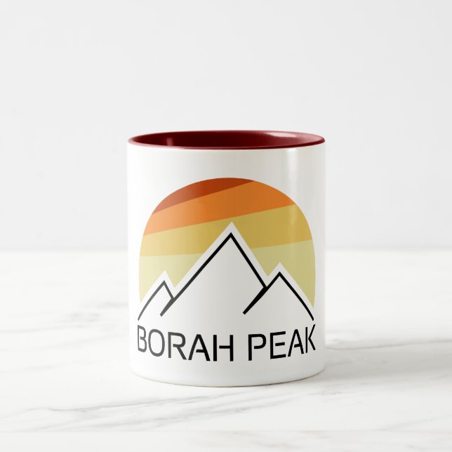 Borah Peak Retro Två-Tonad Mugg (Center)