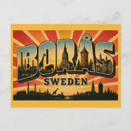 Borås Sverige Textil & Zoo Vykort