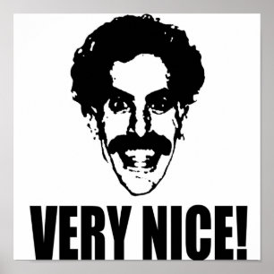 Borat Mycket Nice Poster