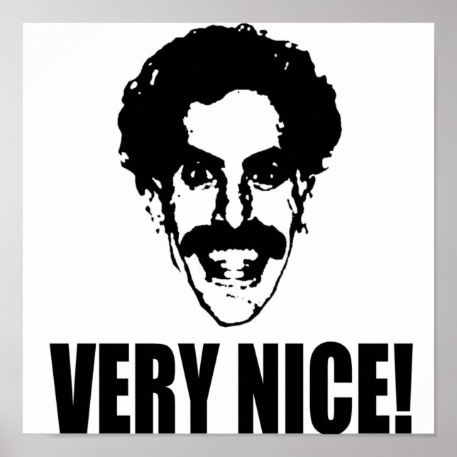 Borat Mycket Nice Poster (Framsidan)