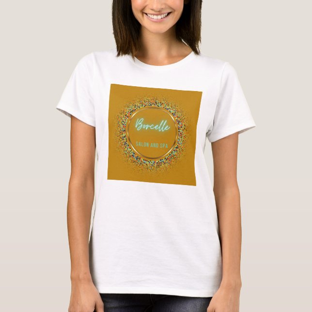 Borcelle Salon och Spa Logotyp T Shirt (Framsida)