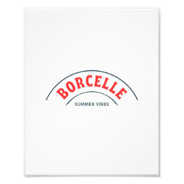 Borcelle Summer Vibes Typography Art Fototryck