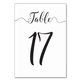 Bord 17 Bröllop-Bordsnummer Bordsnummer