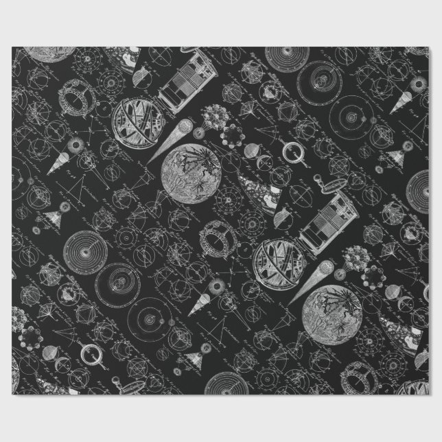 Bord av astronomi presentpapper (Platt)