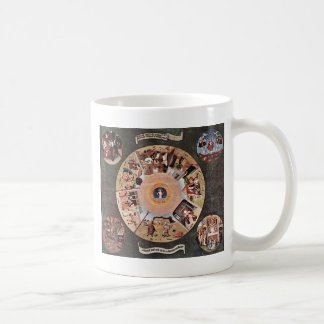 Bord av dödligen syndar., vid Hieronymus Bosch (B Kaffemugg (Höger)