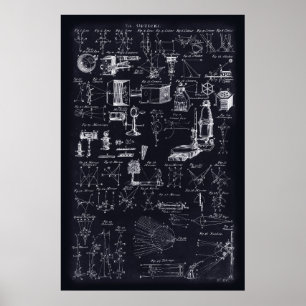 " - bord av optik (ritning) - AFFISCH 24x36