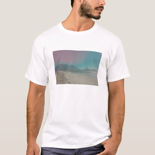Bord bergsberg Kap Town T Shirt (Framsida)