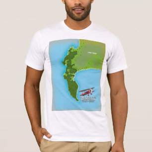 Bord bergsnationalparken södra Afrika karta T Shirt