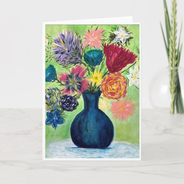 Bord Bouquet-kort<Blank Inside> Inbjudan (Framsida)